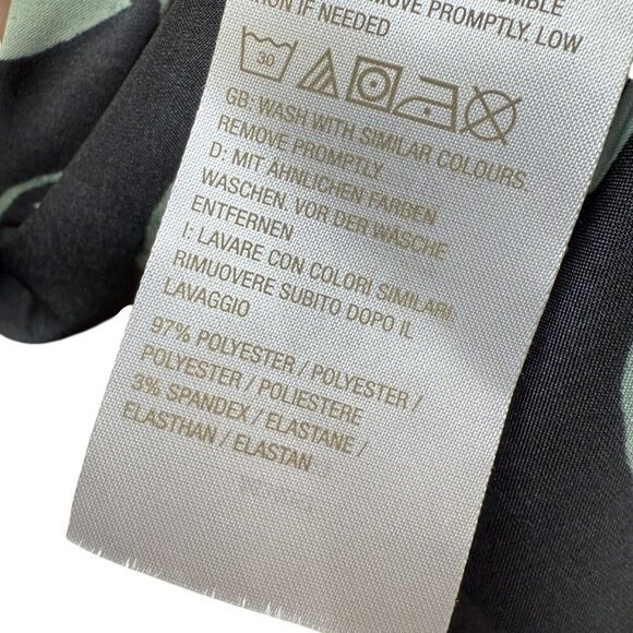 Susan Graver Satin Floral Blouse Size XL Black Long Sleeve Button up Top NWOT - Picture 12 of 12